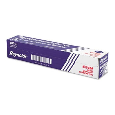 Reynolds Reynolds Wrap  Metro Aluminum Foil Roll, Lighter Gauge Standard, 18" x 500 Ft., Silver REY 624M